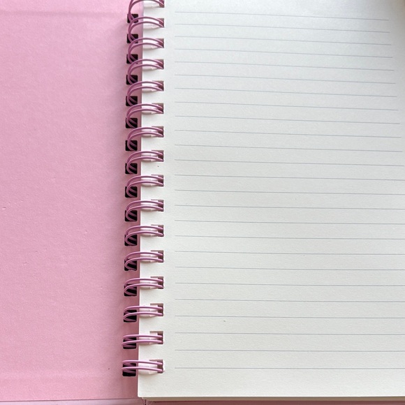 Charming Pink Floral Spiral Notebook - Picture 5 of 6
